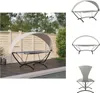 vidaXL Outdoor-Loungebett mit Dach Creme Stahl und Produktbild-Vorschau 1