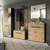 Flur Garderobenpaneel mit 80 cm Breite in Eiche & Grau, mit Produktbild-Vorschau 4
