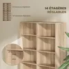 HOMCOM Rangements pour CD et DVD, meuble de rangement Voir les images du produit 4