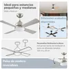 Ventilateur de plafond Borneo Nickel, pales réversibles, Voir les images du produit 10