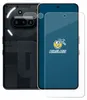 A smartphone and a screen protector are shown. Produktbild-Vorschau