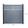 Floordirekt WPC Sichtschutzzaun Elba 180x180 cm Anthrazit, Produktbild-Vorschau 2