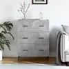 The Living Store Sideboard Betongrau 69,5x34x90 cm Produktbild-Vorschau 1