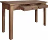 vidaXL Konzolový stolík z mahagónového masívu 123x42x75 cm Náhľad obrázku produktu 1