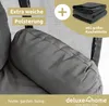 deluxe4home® Hängesessel mit Gestell Anthrazit I Hängekorb Produktbild-Vorschau 6