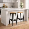 BEGRYF Barhocker 2er Set 65 cm Eichefarben, Sitz Ø30 cm, Produktbild-Vorschau 6