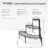 Etagère pour plantes angle 3 niveaux - noir Voir les images du produit 6