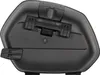A top-down view of a black motorcycle side case. Produktbild-Vorschau