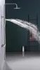A showerhead spraying water in a modern bathroom. Produktbild-Vorschau