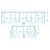 Piscina da giardino con telaio 488 x 305 x 107 cm 12 in 1 Anteprima dell’immagine prodotto 7