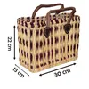 Borsa in seagrass piccola con manico corto cesto per la Anteprima dell’immagine prodotto 3