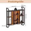 A diagram showing the dimensions of a wine rack with LED lights. Produktbild-Vorschau