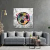 Street Art Fußball Graffiti Ball Leinwandbild Wandbild Produktbild-Vorschau 2