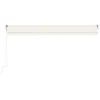 markýza vidaXL Automatic Retractable 500x300 cm Cream Náhled obrázku produktu 3