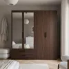 Armoire LORI avec miroir, 181 cm, étagères et penderie, de Voir les images du produit 4