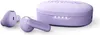 A pair of violet wireless earbuds and their charging case are displayed on a white background. Anteprima dell’immagine prodotto