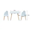 Rebecca Mobili tavolo e 2 sedie per bambini Sitka 44x60x60 Anteprima dell’immagine prodotto 3