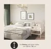 Beistellbett 60x120 cm mit Umbauseite - grau/natur - Dreamy Produktbild-Vorschau 20