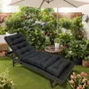 (Noir) Coussin pour chaise longue 180x50x10cm, Coussin pour Voir les images du produit 3