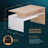 CASARIA Couchtisch mit Stauraum Weiß Eiche Produktbild-Vorschau 4