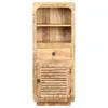 vidaXL Highboard 45x32x110 cm Raues Mangoholz Produktbild-Vorschau 2