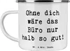 Mr. & Mrs. Panda Emaille Tasse Spruch Sekretärin Beste - Produktbild-Vorschau 1