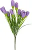 Bouquet di crochi artificiali in erba Composizione Anteprima dell’immagine prodotto 2