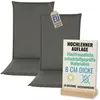 Pillows24 - 2x Hochlehner Auflagen 120x50x8 cm | Bequeme & Produktbild-Vorschau 1