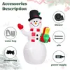 Aufblasbarer Schneemann,180cm Aufblasbares Weihnachten Produktbild-Vorschau 5