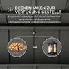 Zedernholz Grillpavillon Zupo - 360cm x 240cm, anthrazit Produktbild-Vorschau 13