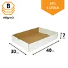 KAPAK 5er Offenes Kuchen Tray Weiß 40x30x7 cm Produktbild-Vorschau 2