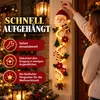Weihnachtsdeko mit LED-Lichterkette, Weihnachtsmann Produktbild-Vorschau 3