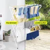 EASYmaxx 16467, Wäscheständer, Kunststoff, Stahl, Weiß, 8 Produktbild-Vorschau 4