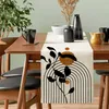 Boho Tischläufer mit Pflanzenmuster für Sommerdeko Produktbild-Vorschau 2