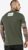 Herren T-Shirt normale Passform LOGO Olive/White XL BENLEE Produktbild-Vorschau 4