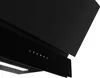 A close-up view of a black kitchen range hood with touch controls and an LED light. Náhľad obrázku produktu