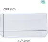 Kühlschrank Einlegeboden - Klarglas 4 mm - 2 abgeschrägte Produktbild-Vorschau 1