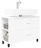 vidaXL Waschtisch Weiß 80 x 35 x 60 cm Holzwerkstoff Produktbild-Vorschau 3