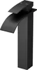 A black waterfall faucet on a white background. Náhled obrázku produktu