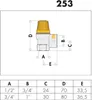 Caleffi Solar-Sicherheitsventil 1/2" x 6 bar Produktbild-Vorschau 2
