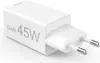 A white GaN 45W charger with European-style plug prongs. Anteprima dell’immagine prodotto