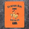 Blindes Huhn Metallschild in 15x20 cm mit Spruch Produktbild-Vorschau 2