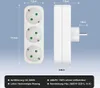 2X 3-Fach EU Steckdosenadapter,3-fach Rund Mehrfachstecker Produktbild-Vorschau 7