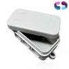 A light gray electrical junction box with its lid partially open, shown against a white background. Podgląd zdjęcia produktu