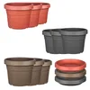 BigDean 3x Blumentopf Untersetzer Ø 49 cm Farbe Anthrazit Produktbild-Vorschau 8