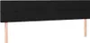 Kopfteile Schwarz 160x5x78/88 cm Stoff Produktbild-Vorschau 1