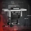 TAINO WABAYA 3+0 Gasgrill Grillwagen 3 Brenner Keramik Produktbild-Vorschau 8