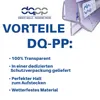 Marketing image for a shower seal product, highlighting its benefits. Produktbild-Vorschau