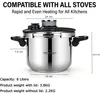 Schnellkochtopf 8 Liter Dampfkochtopf Edelstahl Kochtopf Produktbild-Vorschau 2