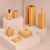 Čtvercová bambusová krabička s víkem LAND 9x9 cm přírodní Náhled obrázku produktu 3